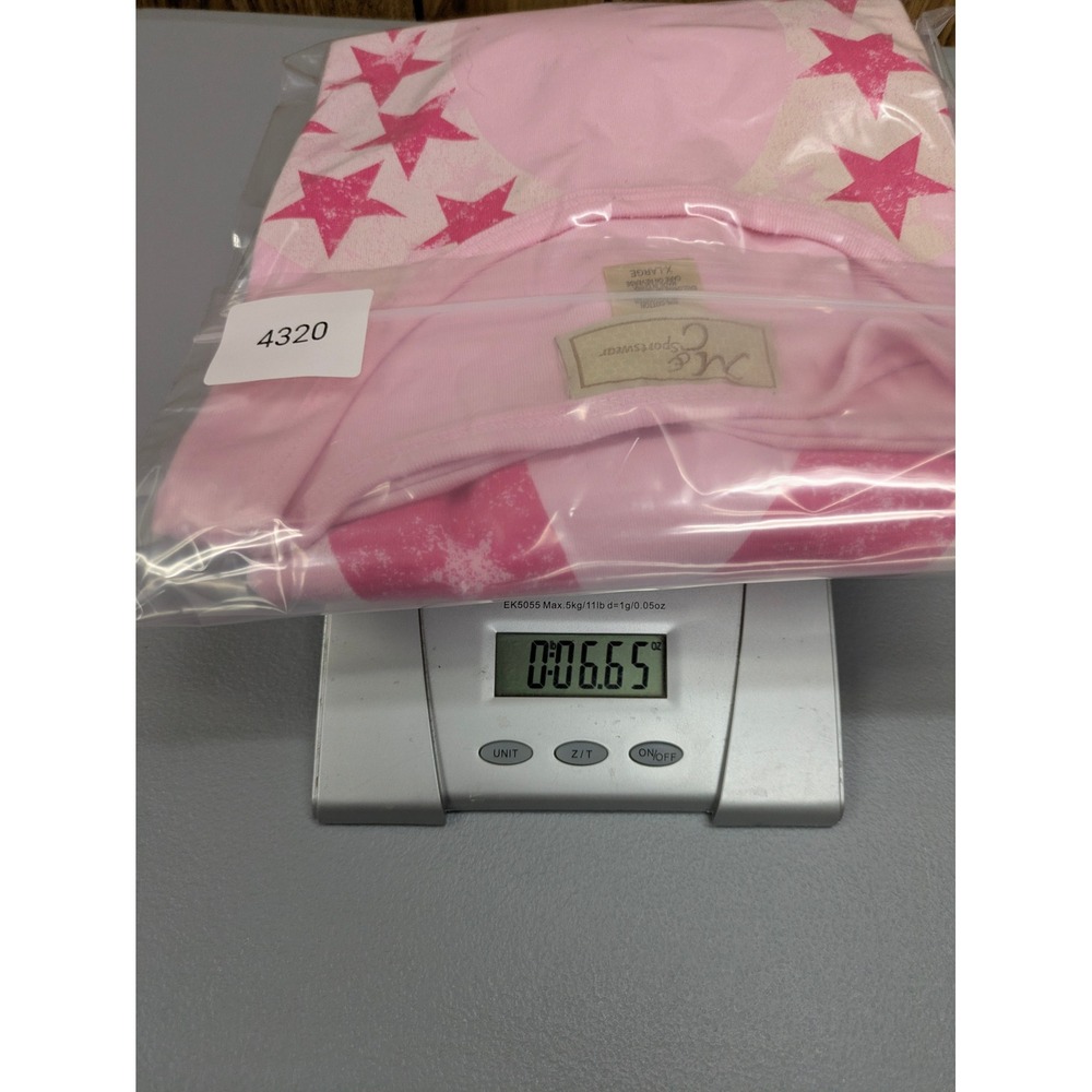 Americana Pink Ribbon Graphic‎ TShirt Womens XL All American Strong Stars - Picture 8 of 8